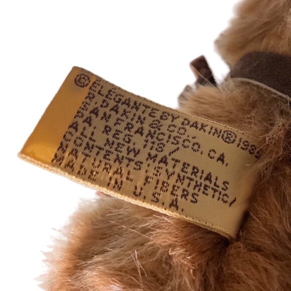 Cowboy Teddy Bear By Dakin With Hat & Bandana Plush Toy Collectible 12" Vintage - Picture 13 of 13